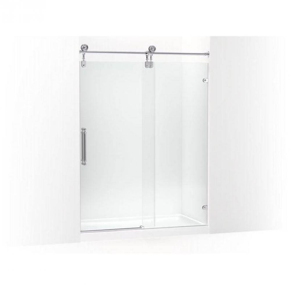 Artifacts™ 80-7/8'' H sliding shower door with 3/8''-thick glass