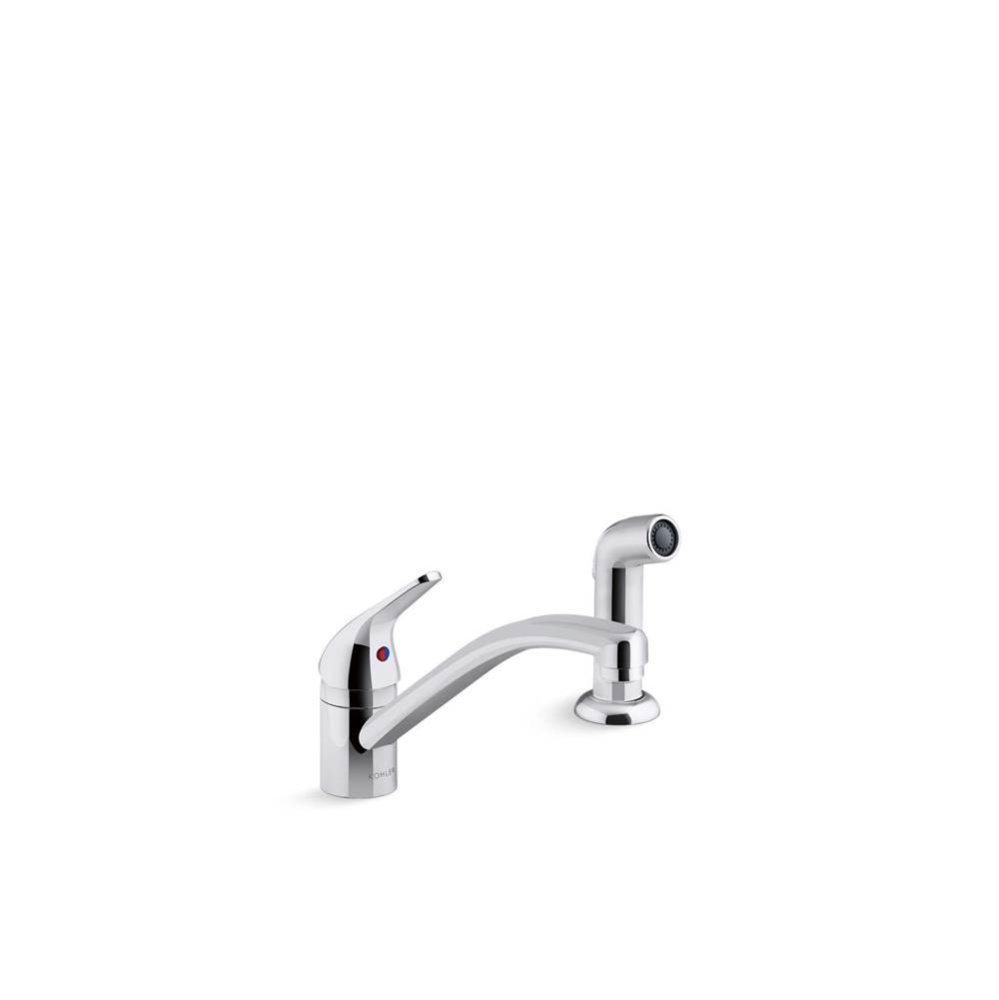 Jolt® Single-handle kitchen sink faucet with side sprayer