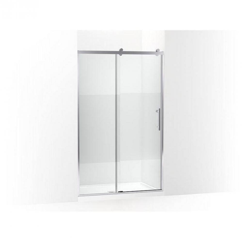 Rely® 77'' H sliding shower door with 3/8''-thick glass