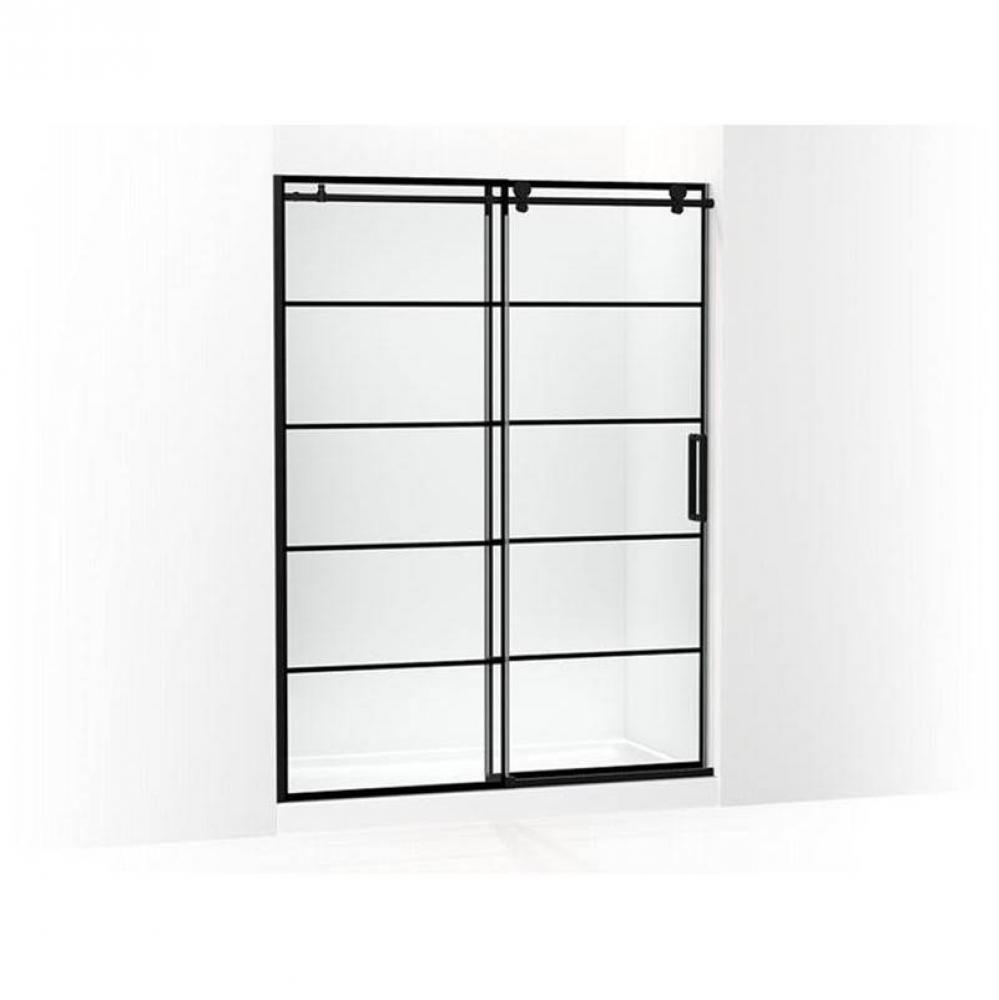 Composed™ 78'' H sliding shower door with 3/8''-thick glass