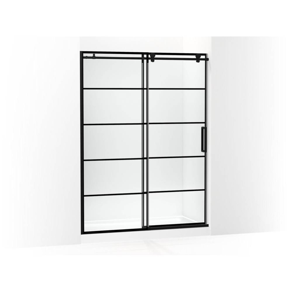 Composed™ 78'' H sliding shower door with 3/8''-thick glass