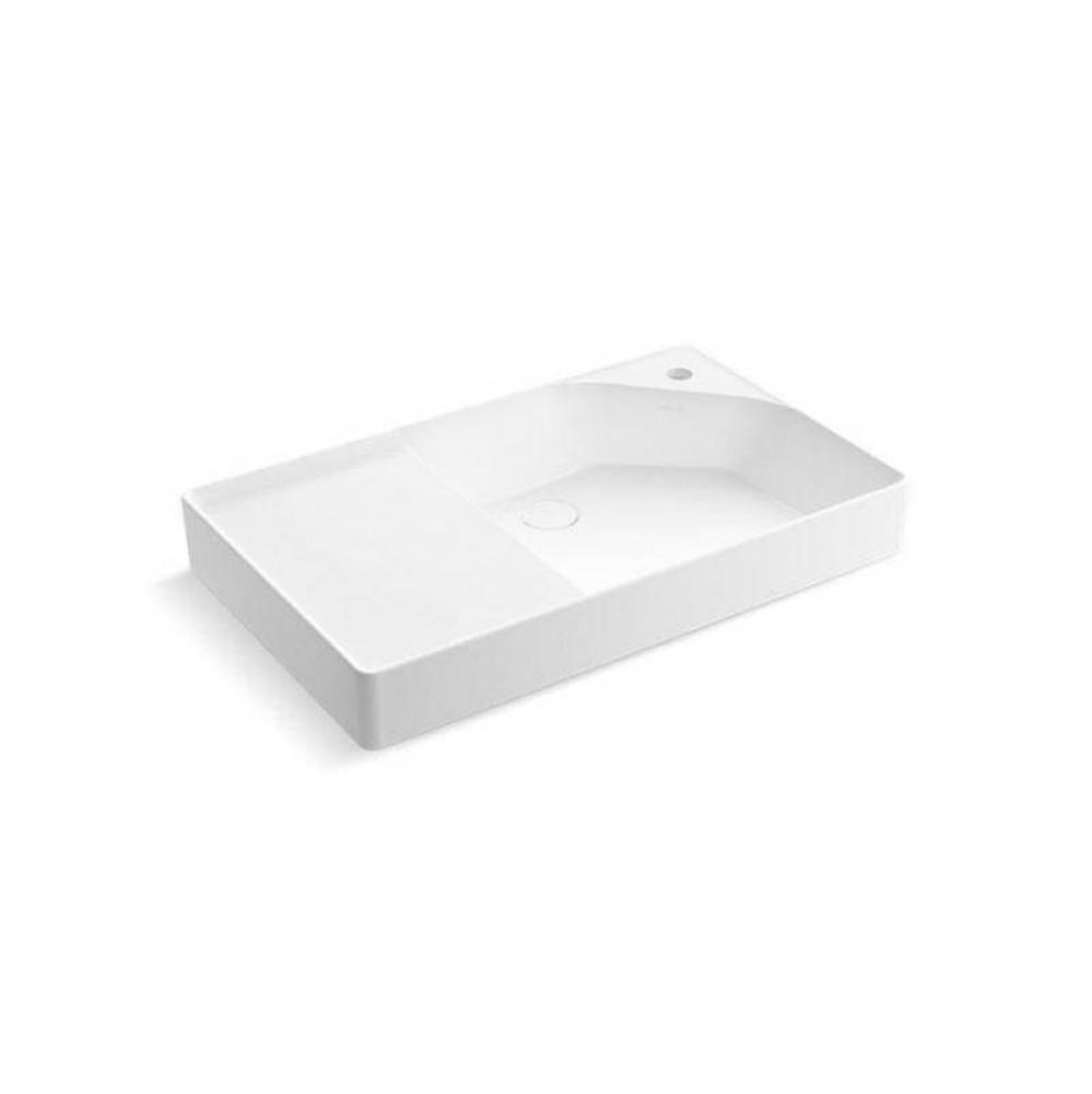 Spacity® 30'' fireclay vanity top with integrated square sink