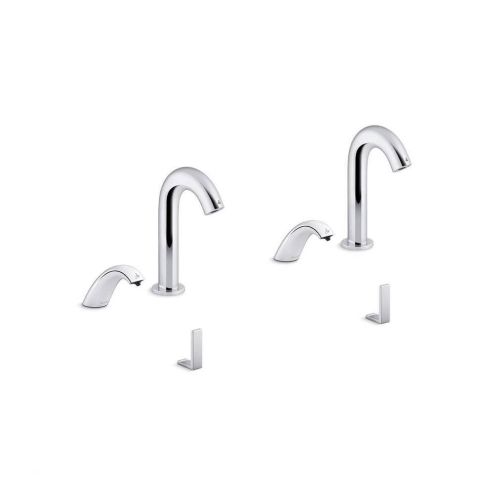 Oblo™ Curve Touchless lavatory faucets and soap dispensers with Kinesis® sensor technology,