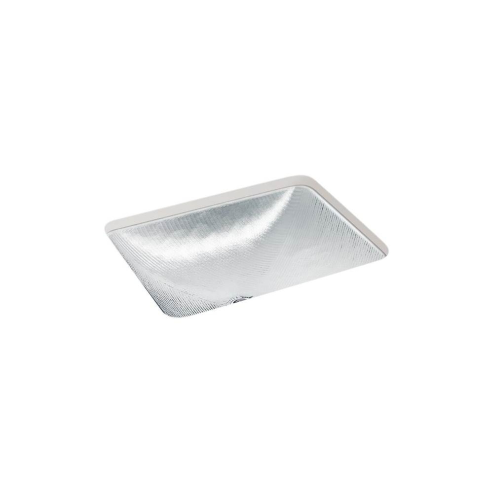 Yepsen® 20'' rectangular undermount bathroom sink, no overflow