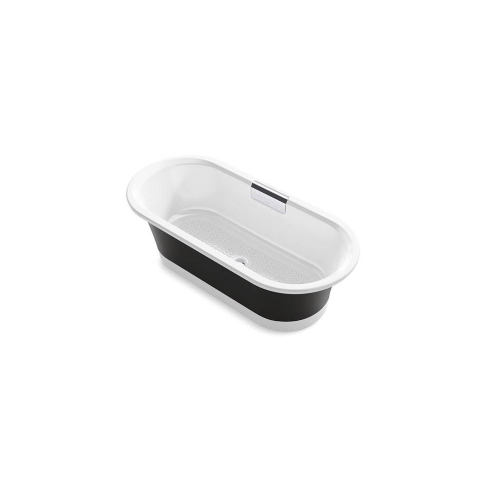 Volute™ 63'' x 28-3/8'' freestanding bath with base