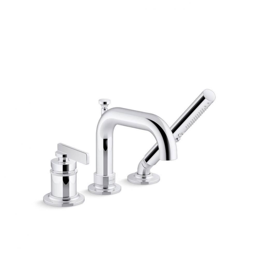 Castia™ by Studio McGee Deck-mount bath faucet with handshower
