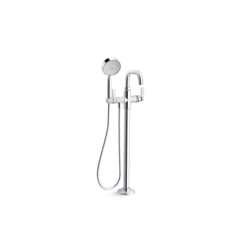 Castia™ by Studio McGee Floor-mount bath filler trim with handshower