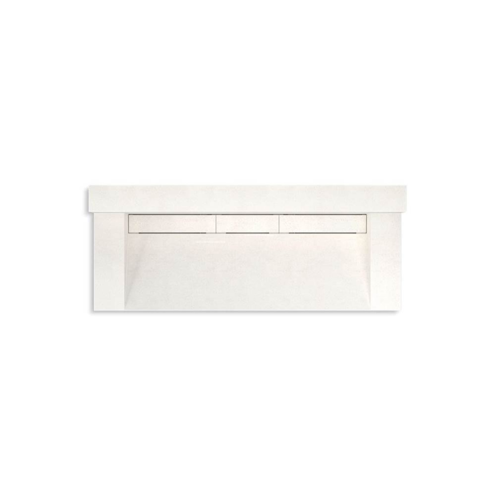Constellation™ 60'' wall-mount trough lavatory system with backsplash