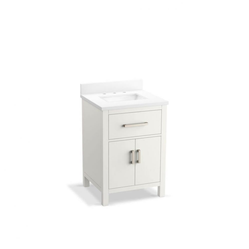 Kresla® 24'' bathroom vanity cabinet with sink and quartz top