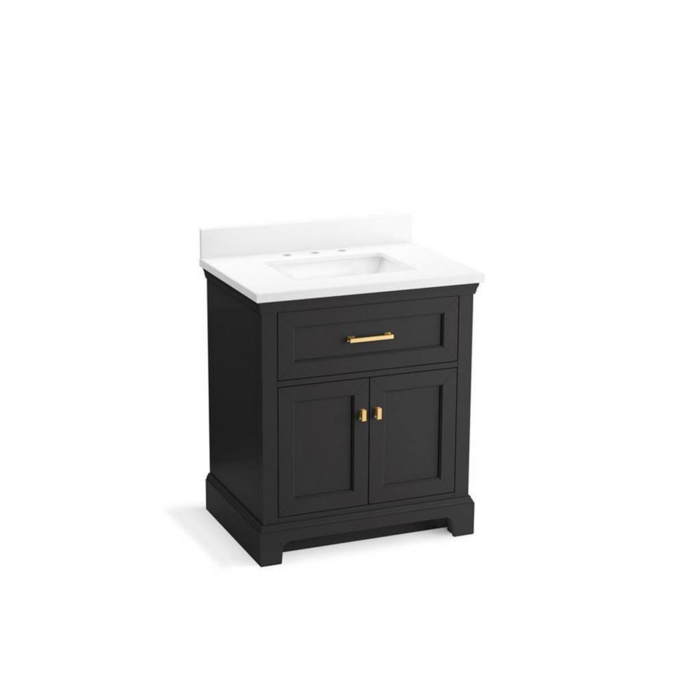 Charlemont™ 30'' bathroom vanity cabinet with sink and quartz top