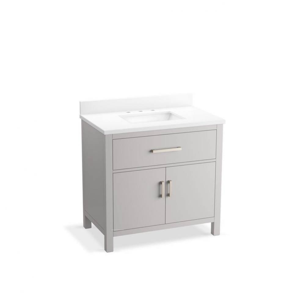 Kresla® 36'' bathroom vanity cabinet with sink and quartz top