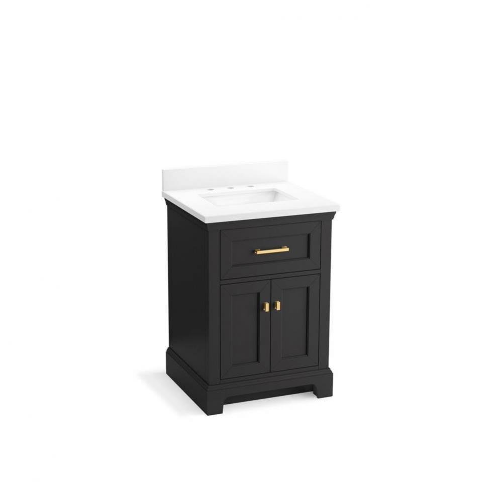 Charlemont™ 24'' bathroom vanity cabinet with sink and quartz top