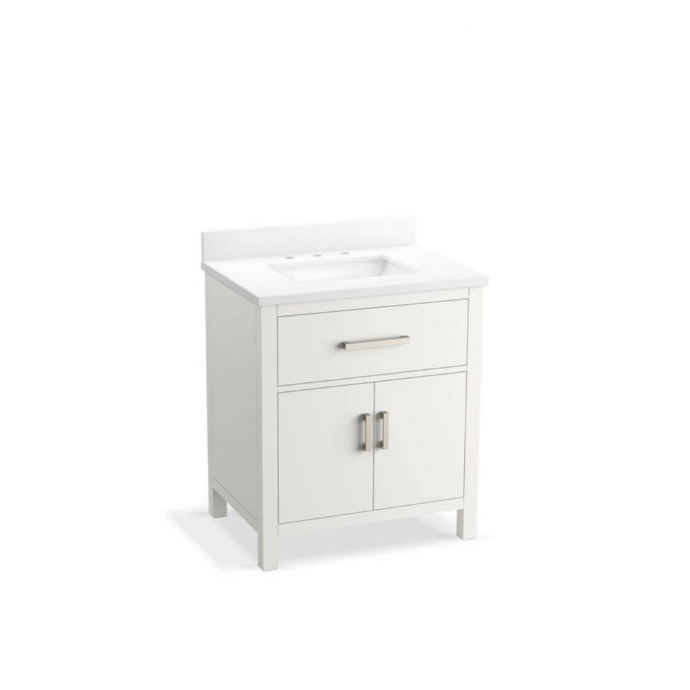 Kresla® 30'' bathroom vanity cabinet with sink and quartz top