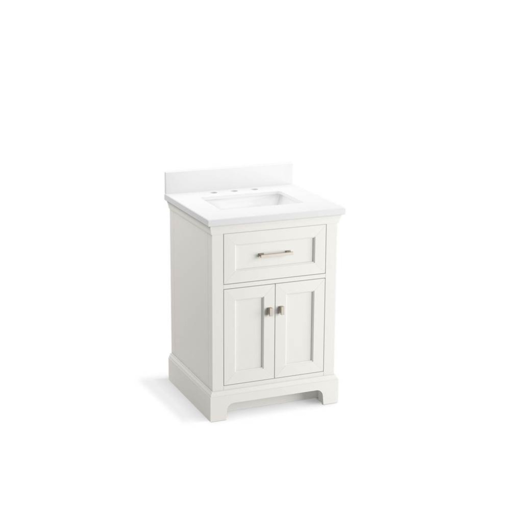 Charlemont™ 24'' bathroom vanity cabinet with sink and quartz top