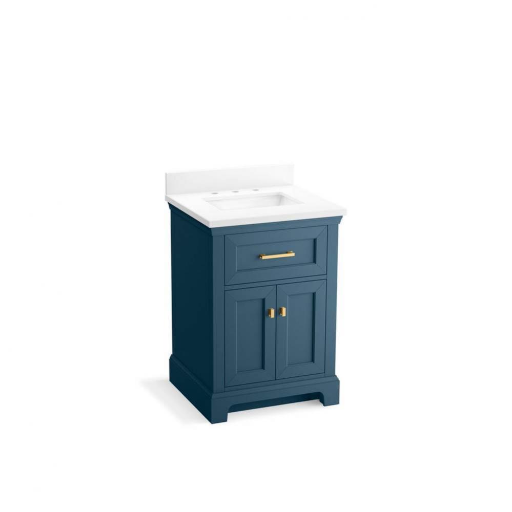 Charlemont™ 24'' bathroom vanity cabinet with sink and quartz top