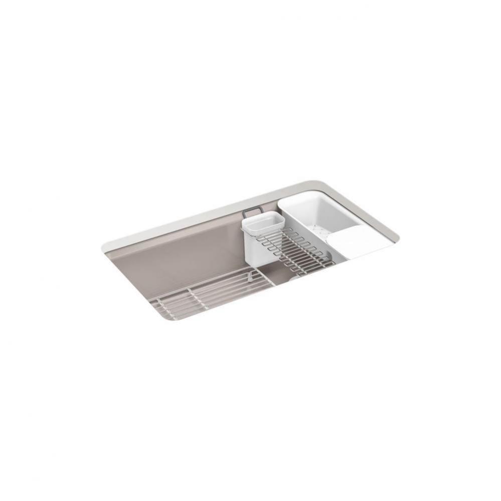 Riverby® 33'' undermount single-bowl workstation kitchen sink