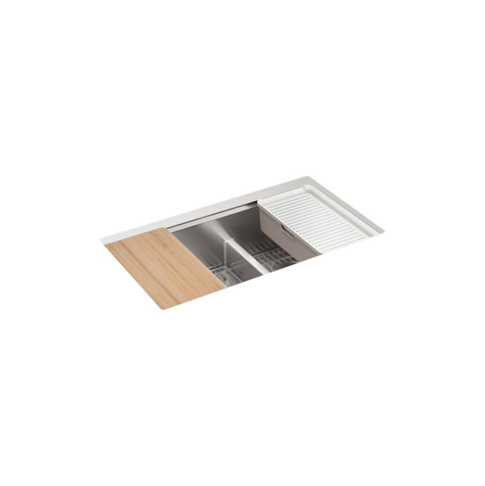 Strive® 32'' undermount double-bowl workstation kitchen sink