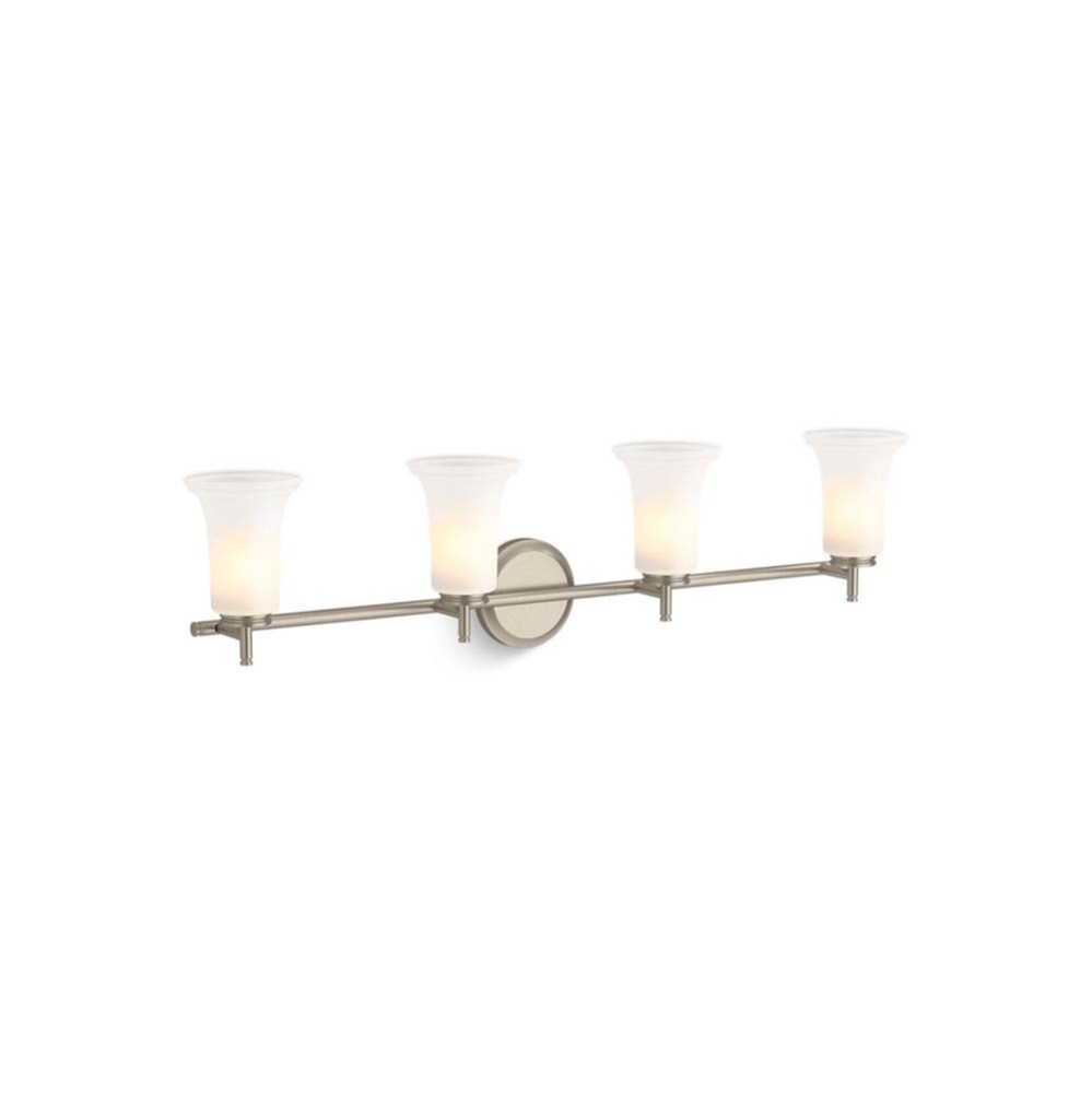 Bellera® Four-light sconce with frosted shades