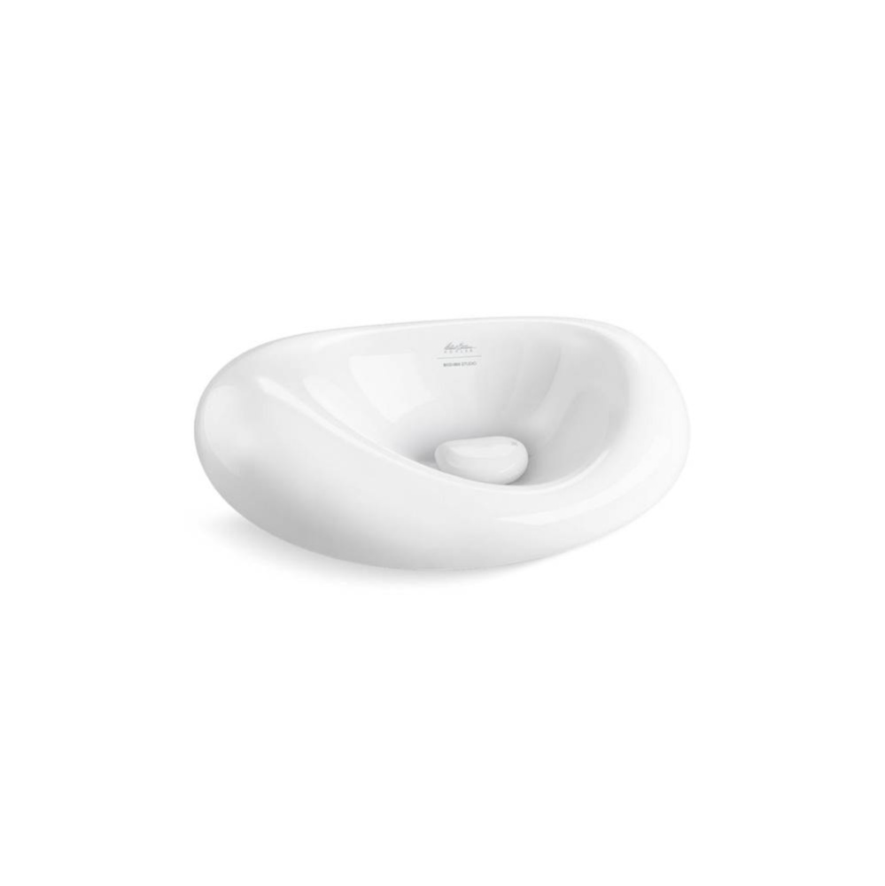 Landshapes™ by Daniel Arsham 21-1/2'' oval vessel bathroom sink, no overflow