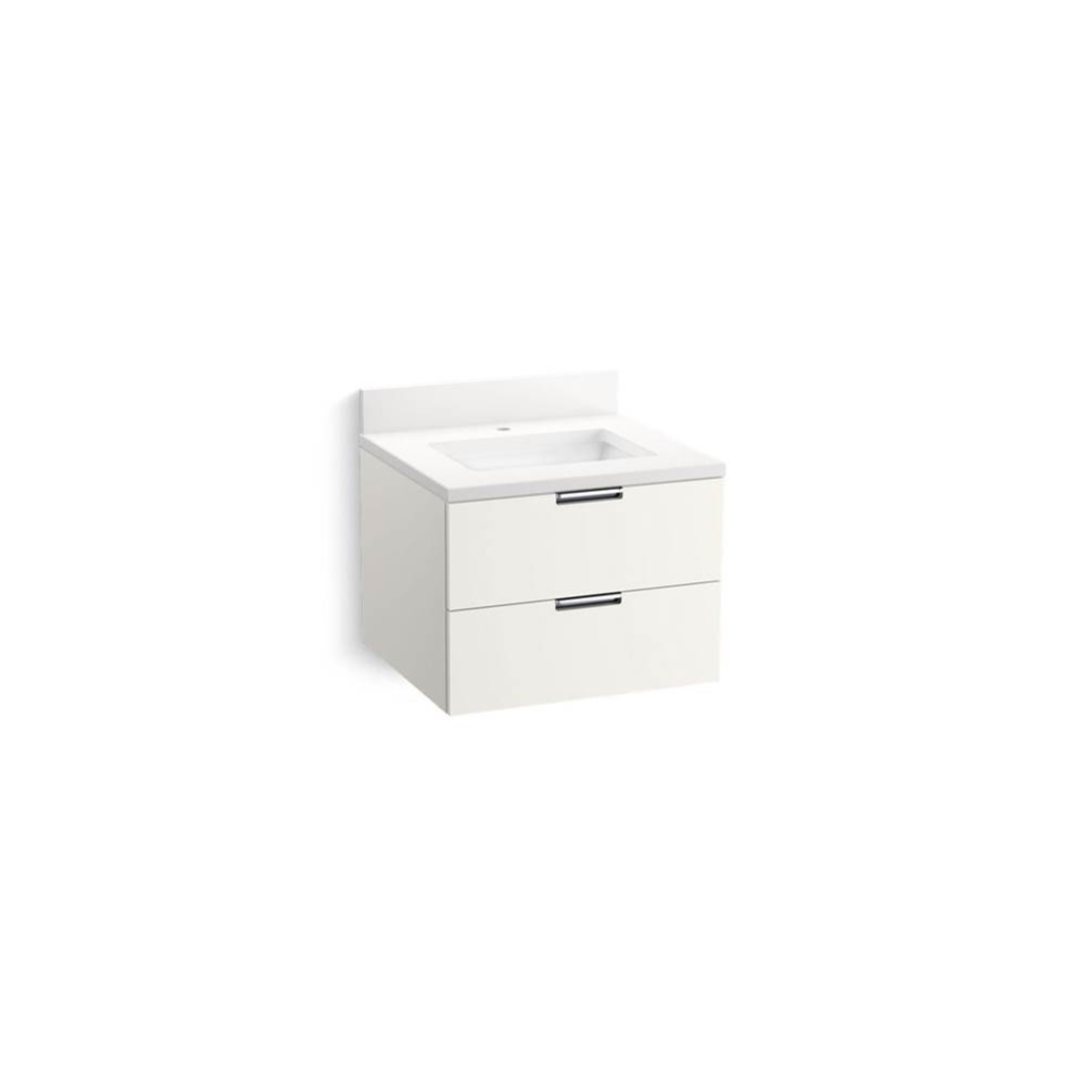 Maxstow™ 24'' wall-hung bathroom vanity cabinet with sink and quartz top