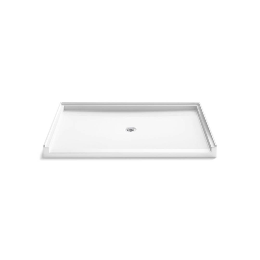 62'' x 42'' alcove shower base, center drain