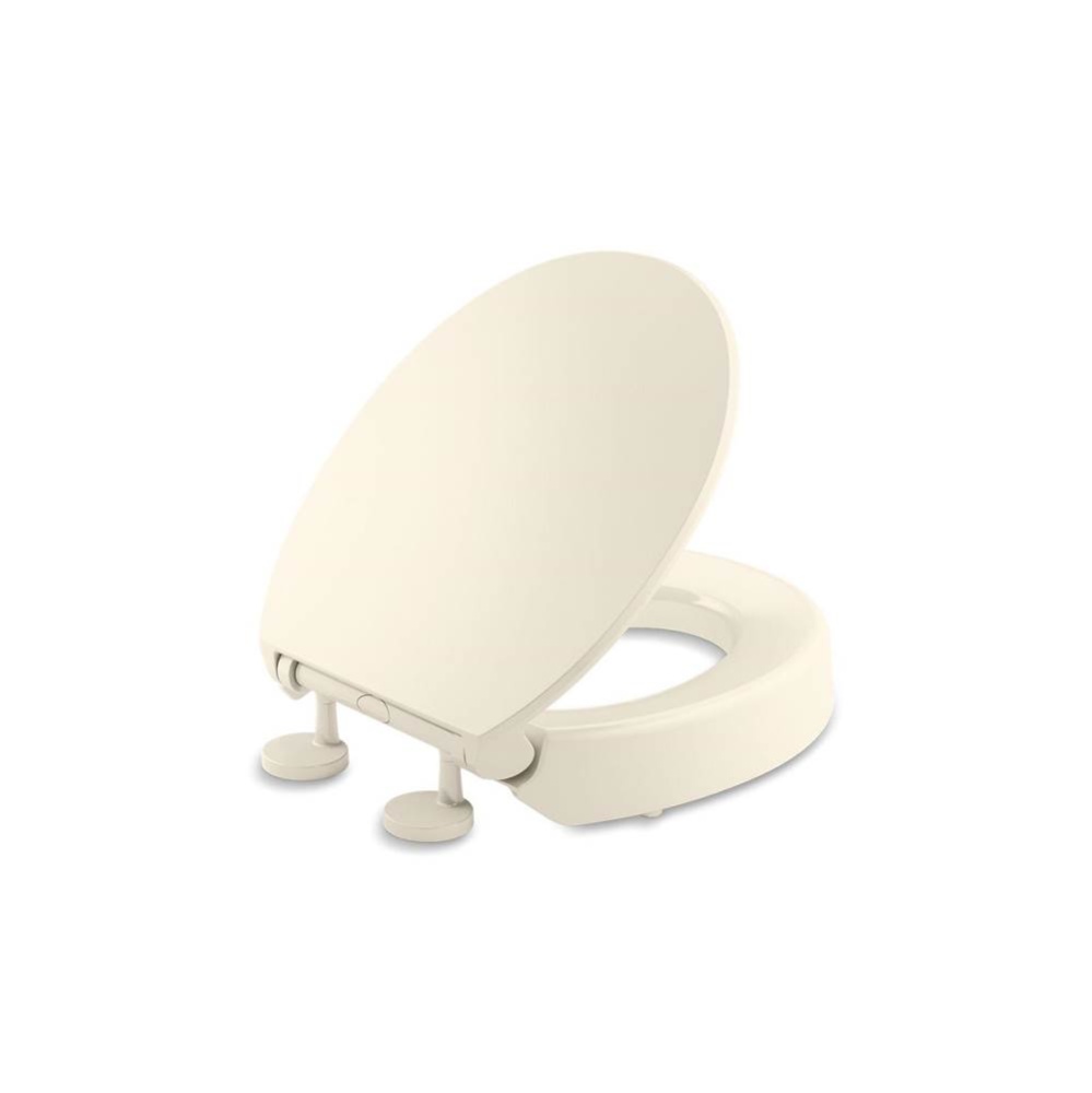 Elevated Quiet-Close™ round-front toilet seat