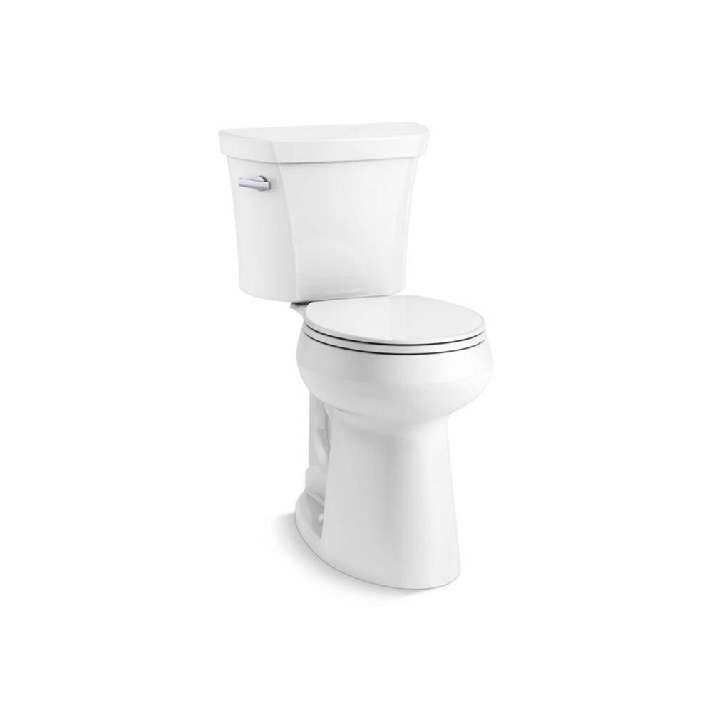 Tall two-piece round-front toilet, 1.6 gpf