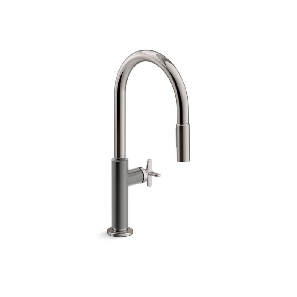 Billet™ Touchless pull-down kitchen sink faucet with two-function sprayhead