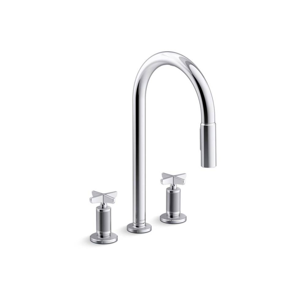 Billet™ Pull-down kitchen sink faucet with two-function sprayhead