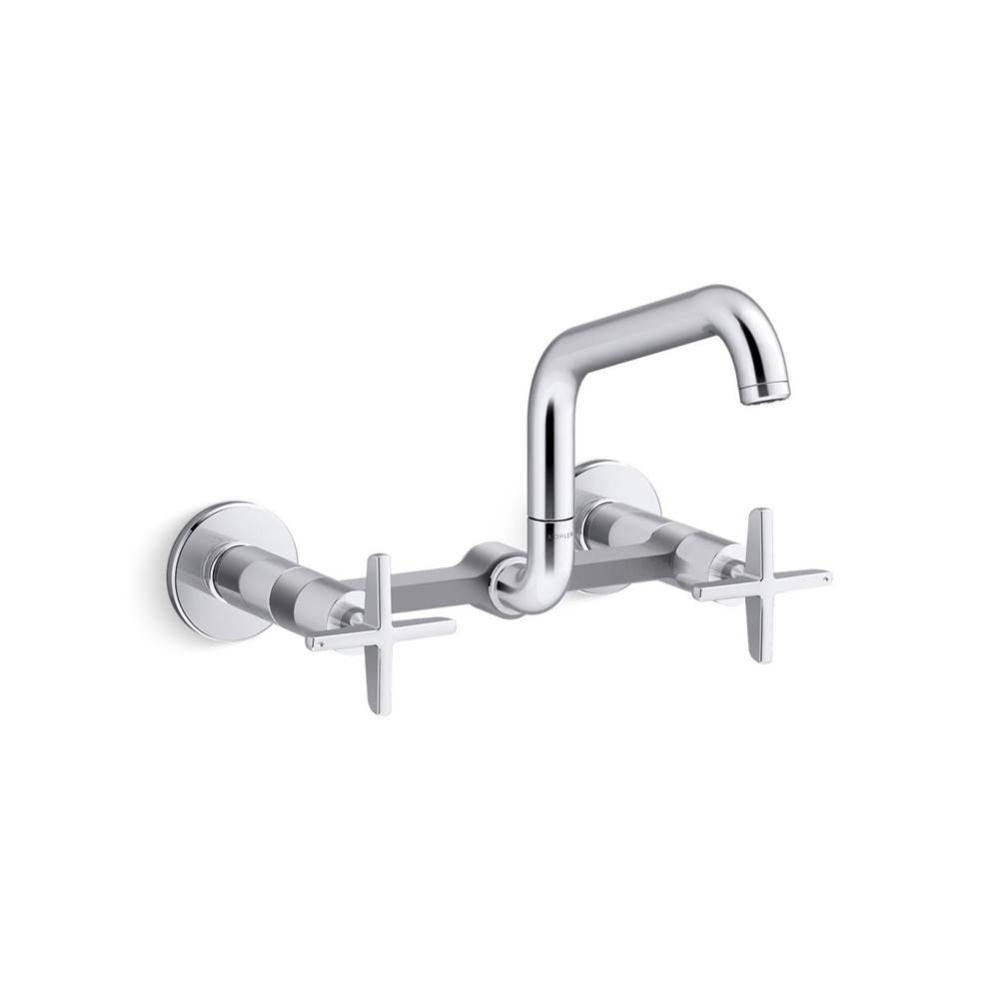 Billet™ Two-hole wall-mount bridge kitchen sink faucet