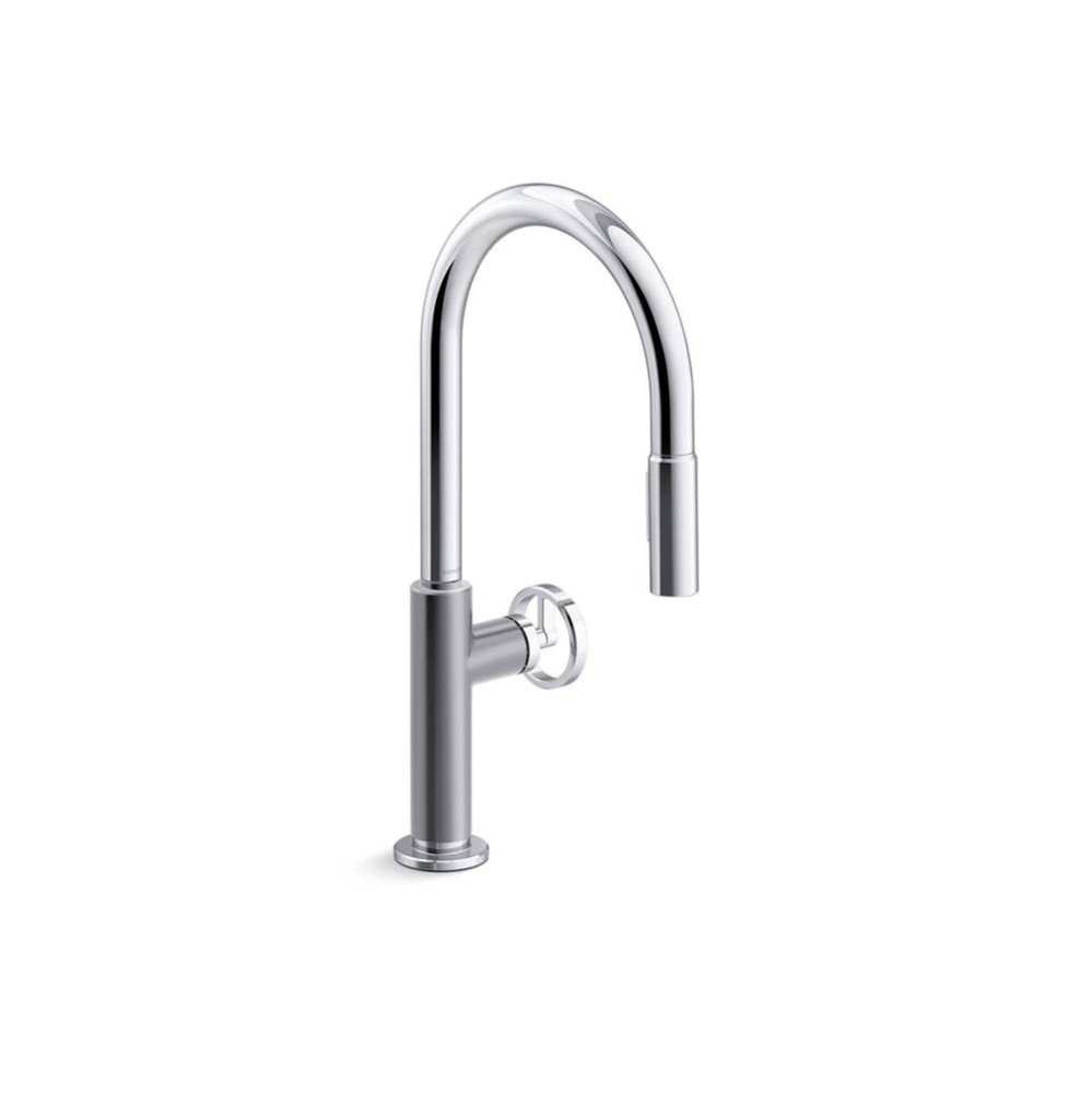 Billet™ Touchless pull-down kitchen sink faucet with two-function sprayhead