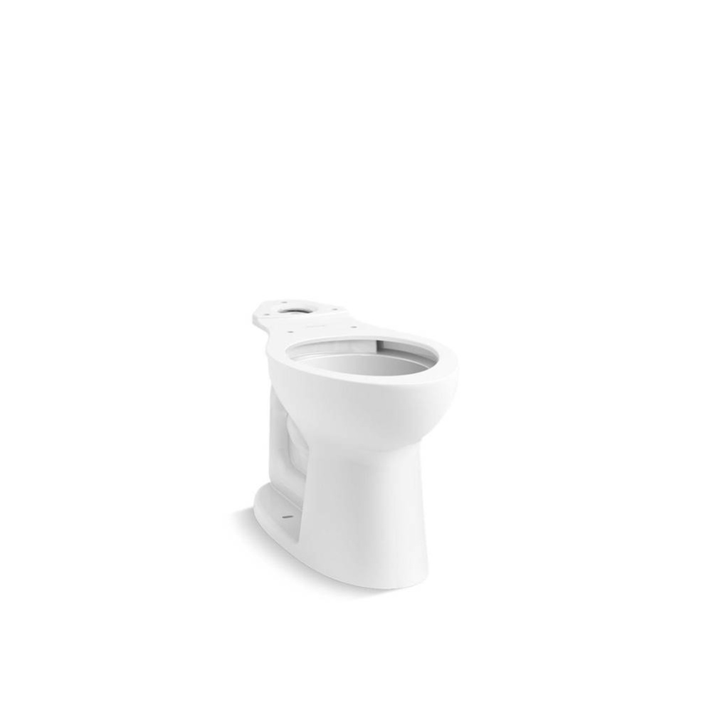 Elongated toilet bowl