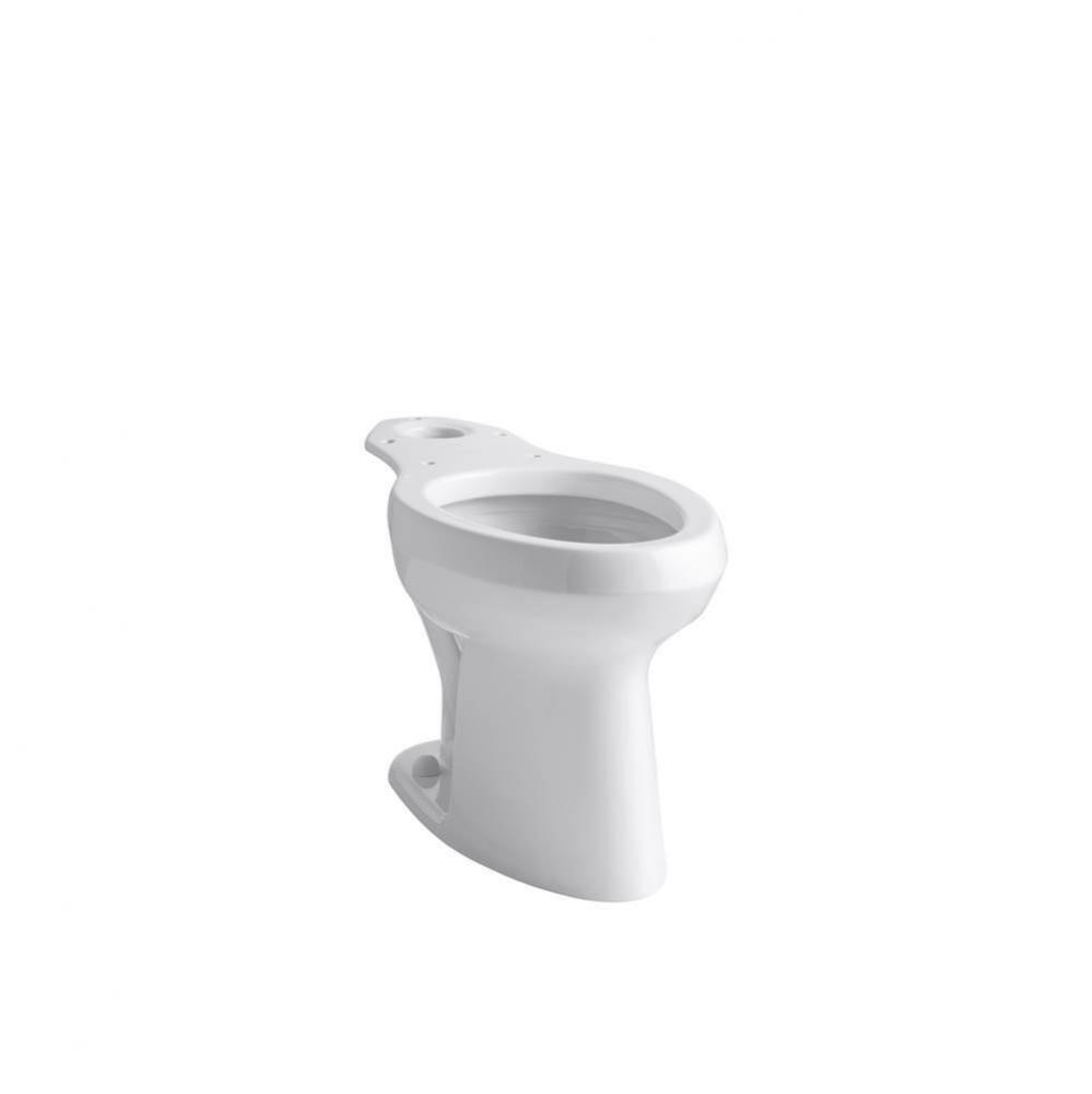 Highline® toilet bowl with bedpan lugs and antimicrobial finish, less seat