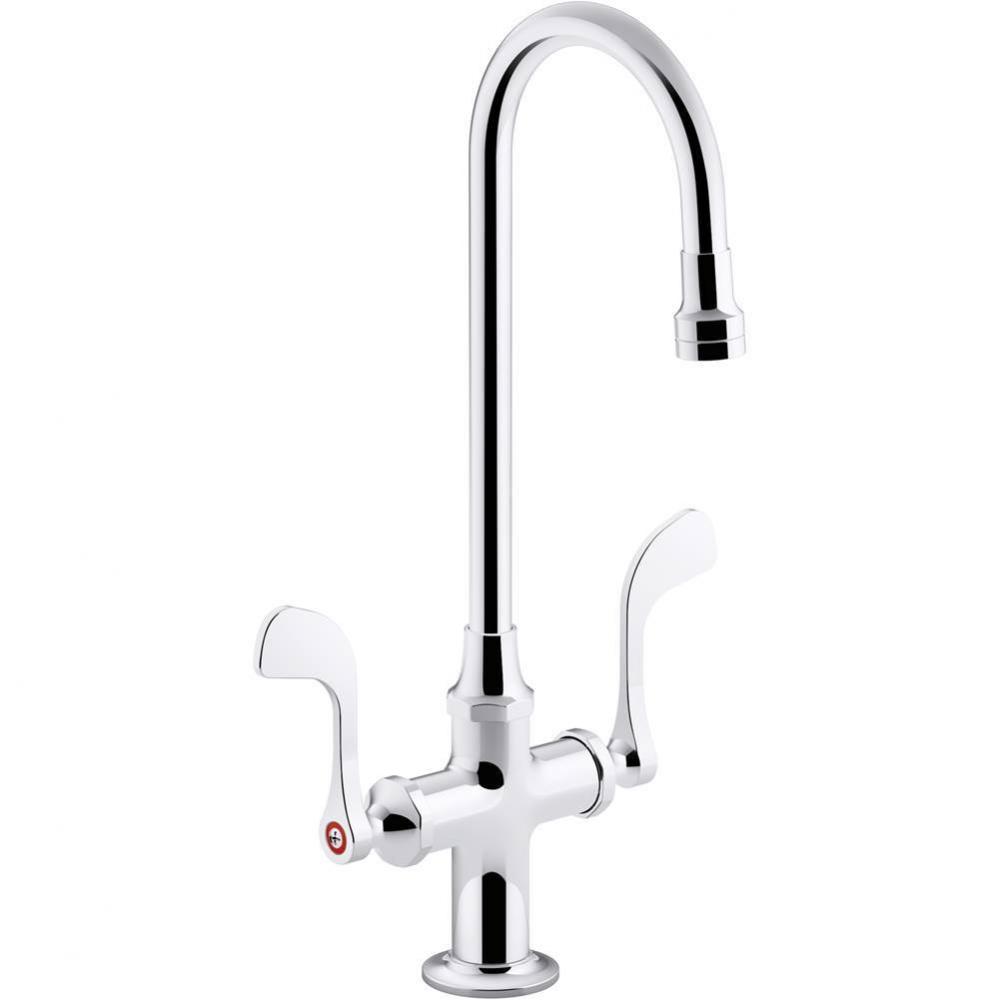Triton® Bowe® 0.5 gpm monoblock gooseneck bathroom sink faucet with laminar flow and wri