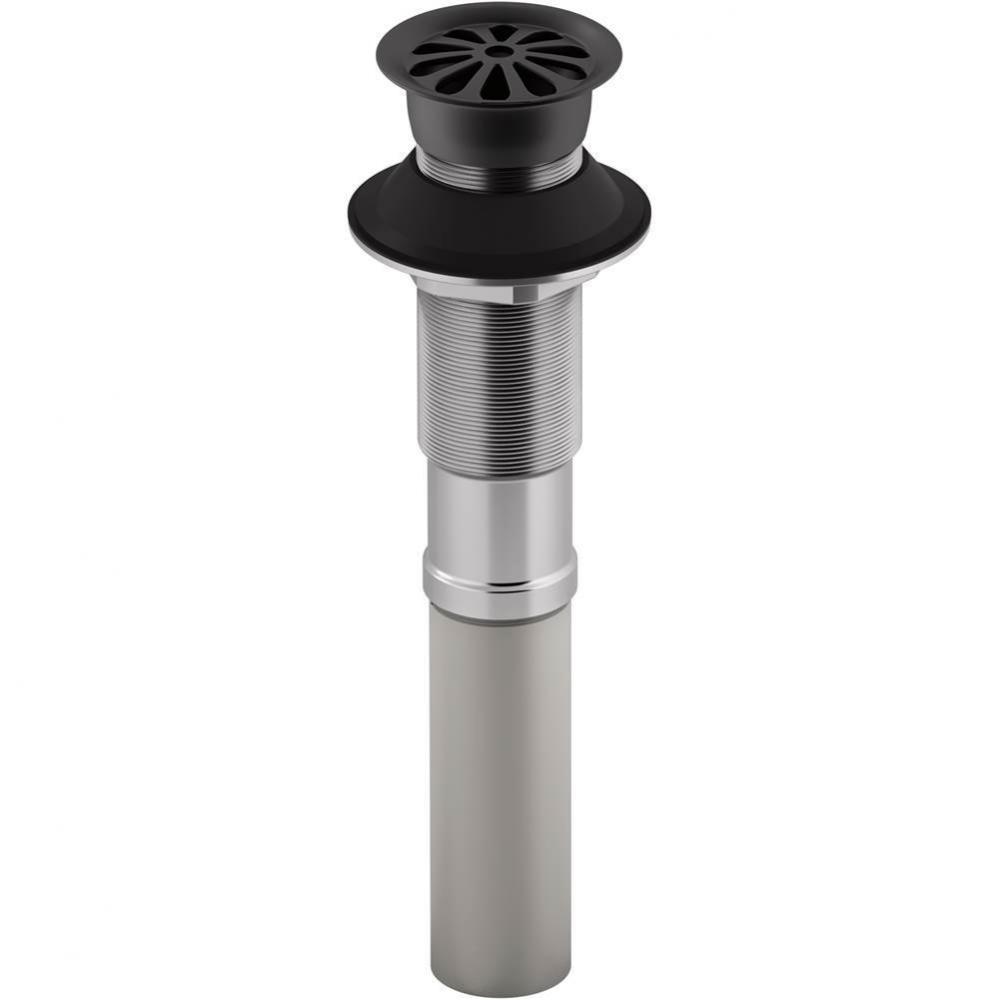 Bathroom sink grid drain without overflow