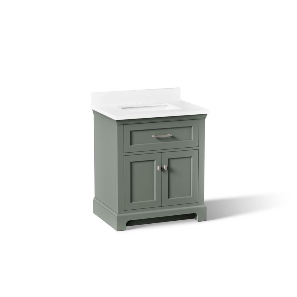 Charlemont 30'' Bathroom Vanity Cabinet With Sink And Quartz Top Umbral Green