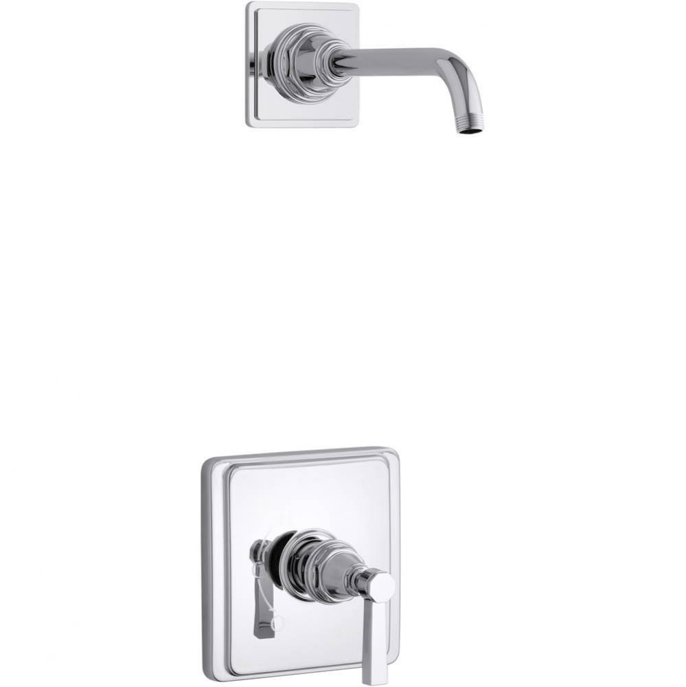 Pinstripe® Pure Rite-Temp® shower trim kit with lever handle, without showerhead