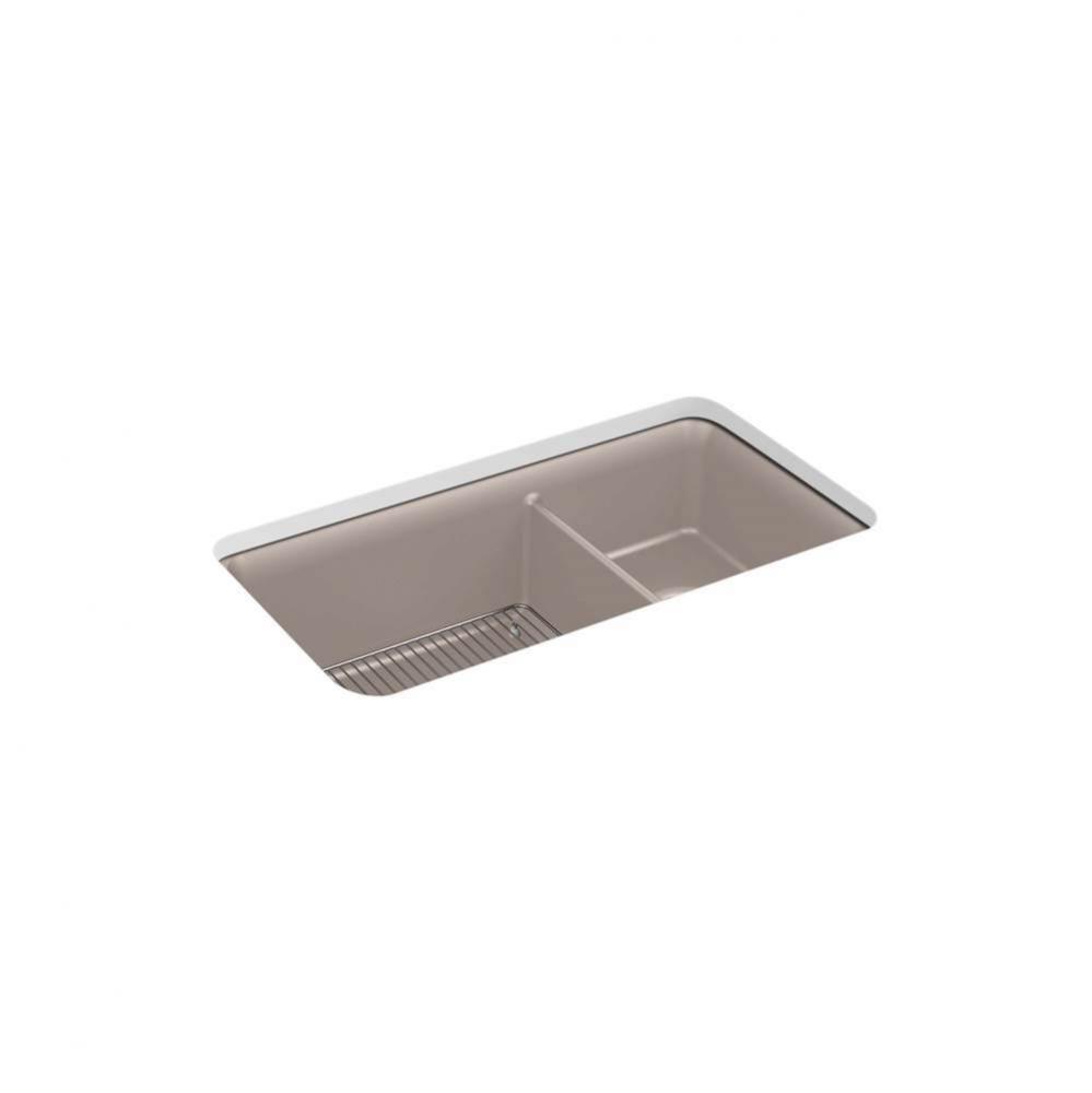 Cairn® 33-1/2'' undermount double-bowl kitchen sink