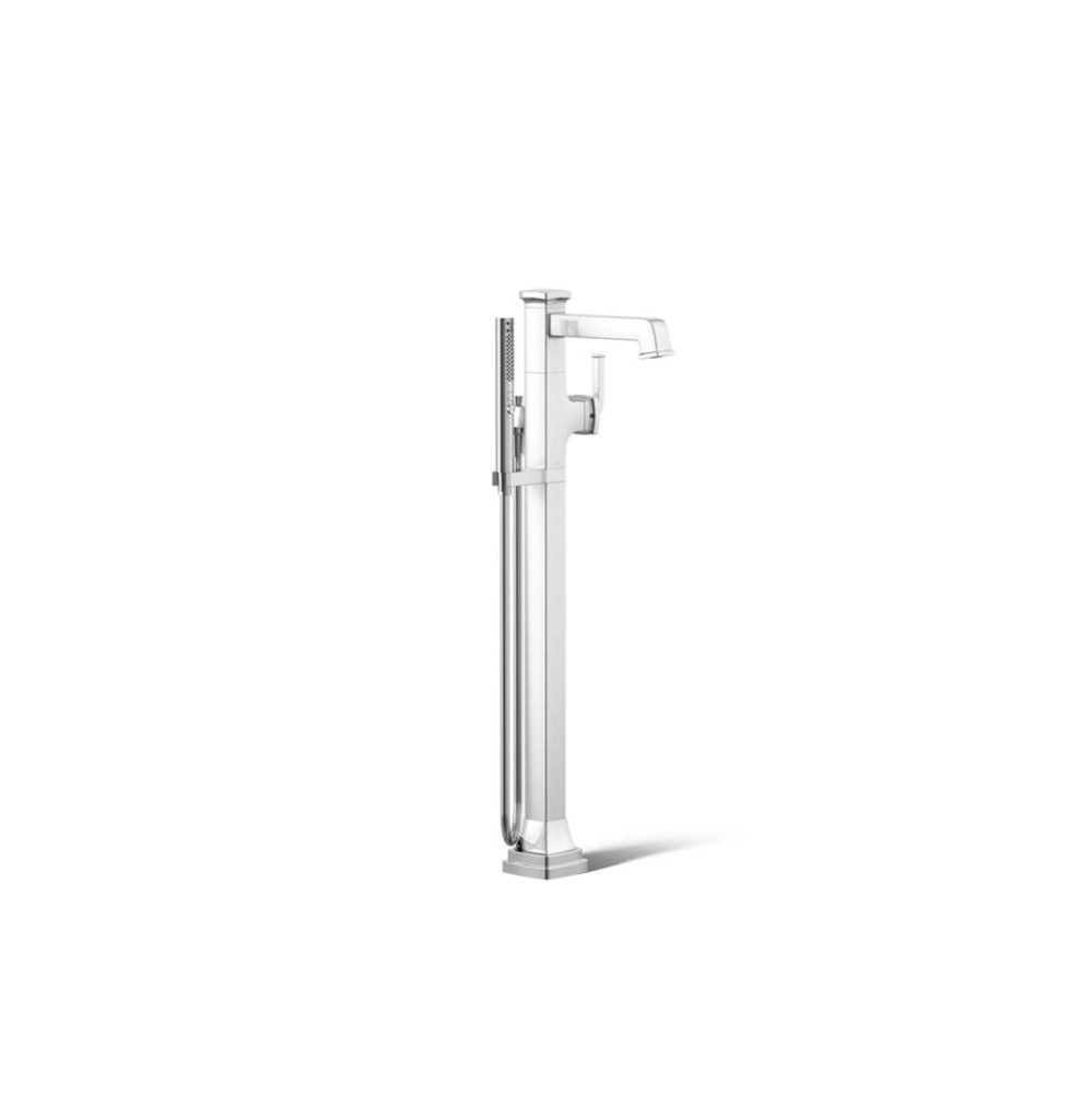 Riff® Floor-mount bath filler trim with handshower
