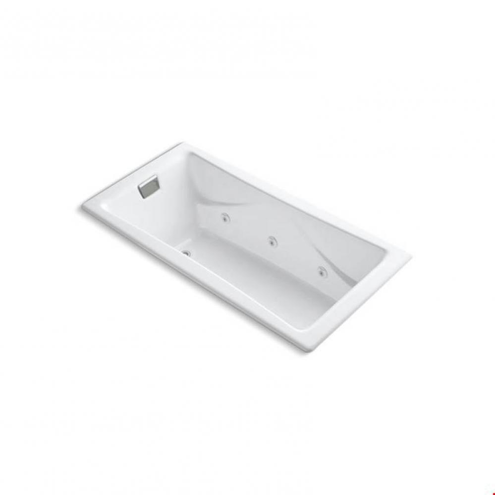 Tea-for-Two® 71-3/4'' x 36'' drop-in/undermount whirlpool bath with end d