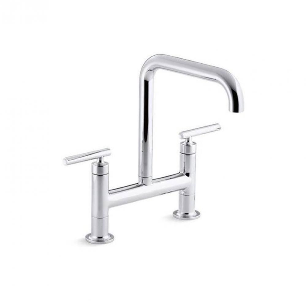 Purist® Two-hole bridge kitchen sink faucet