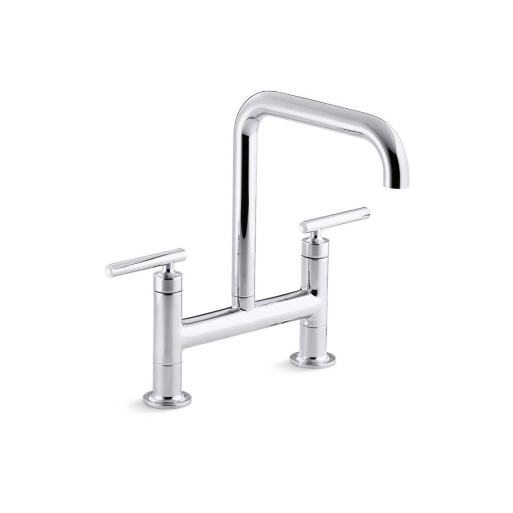 Purist® Two-hole bridge kitchen sink faucet