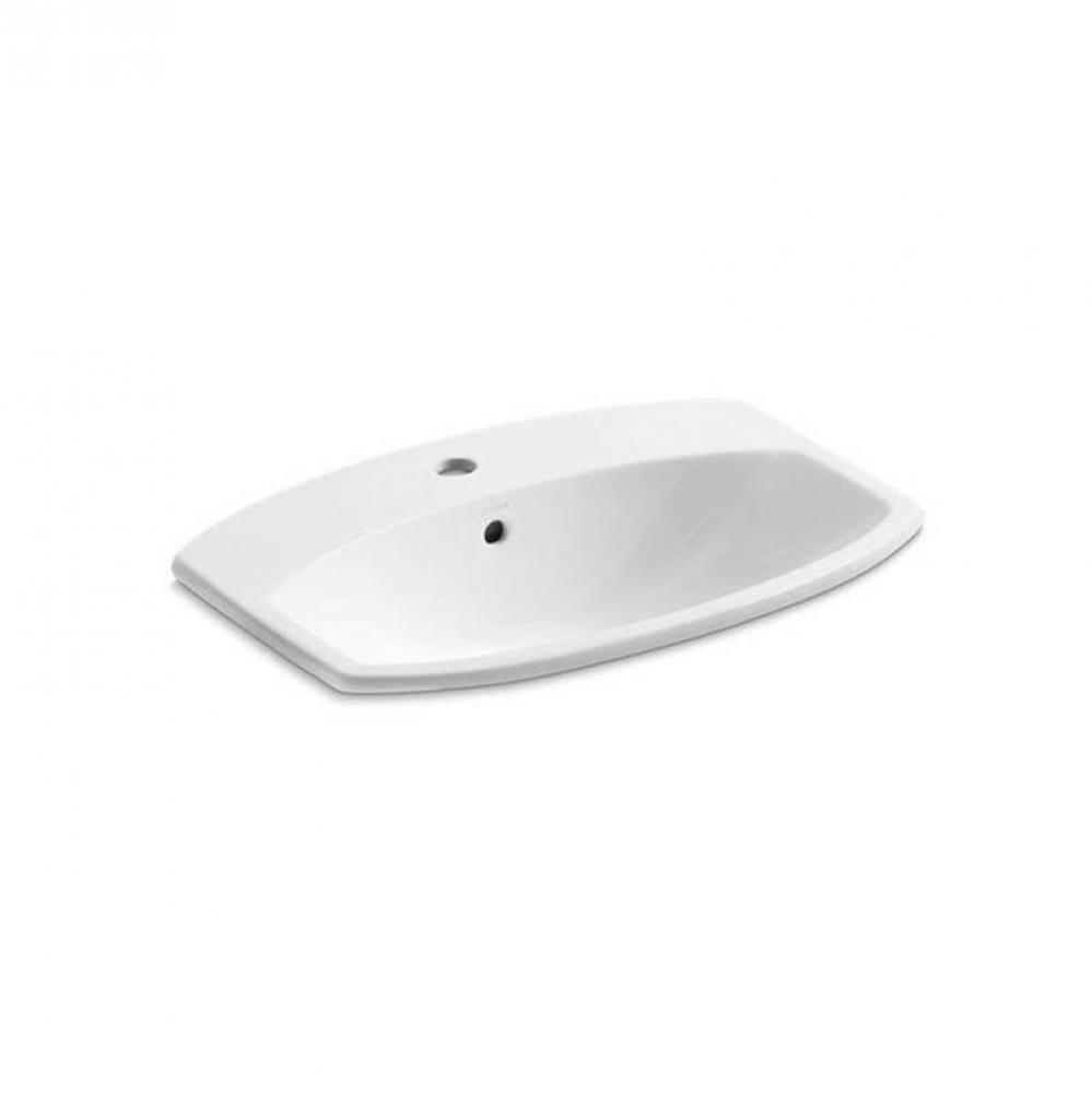 Cimarron® Drop-in bathroom sink with single faucet hole