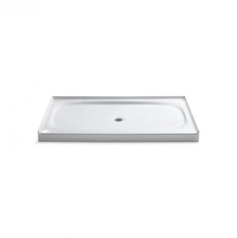 Salient® 60'' x 36'' alcove shower base, center drain