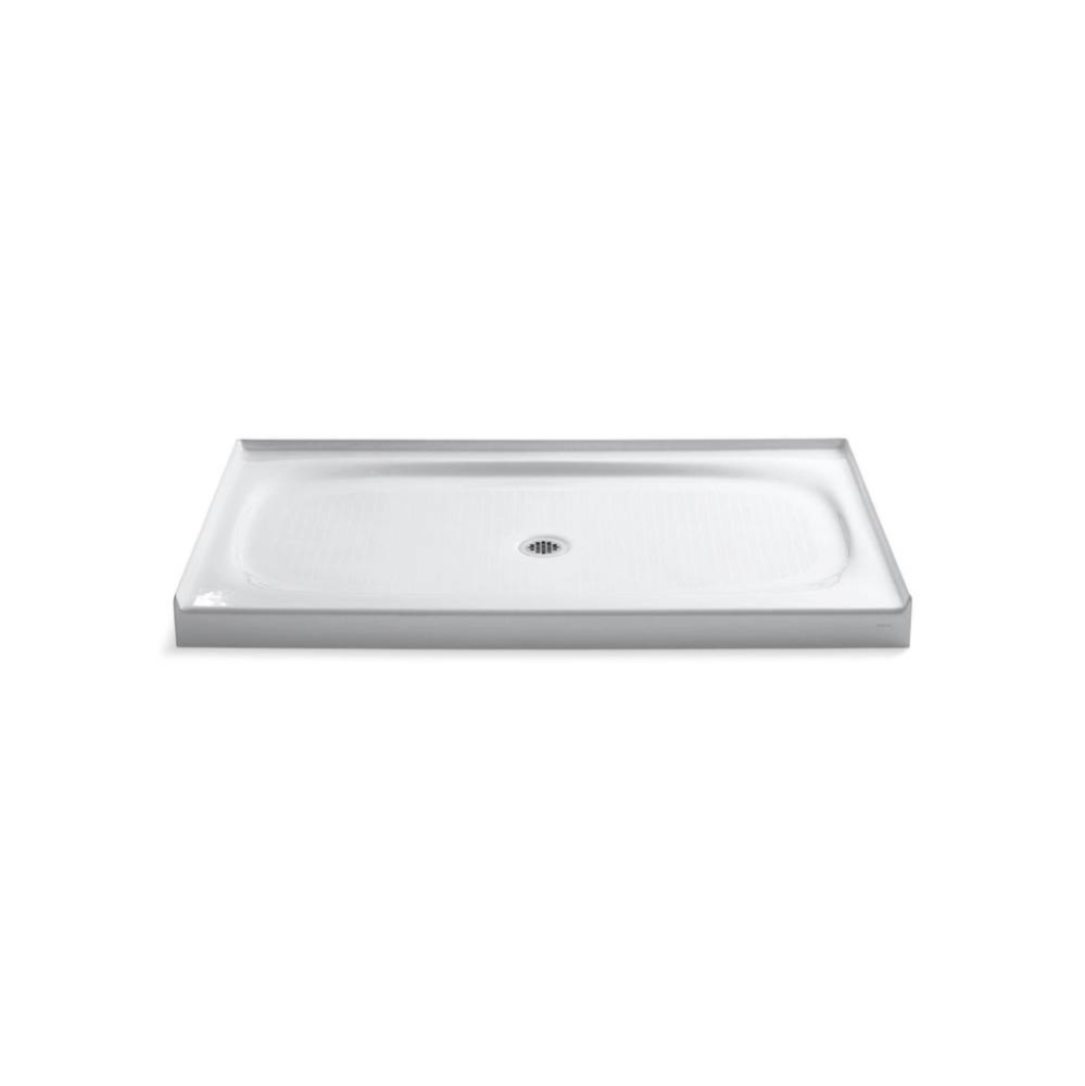 Salient® 60'' x 36'' alcove shower base, center drain