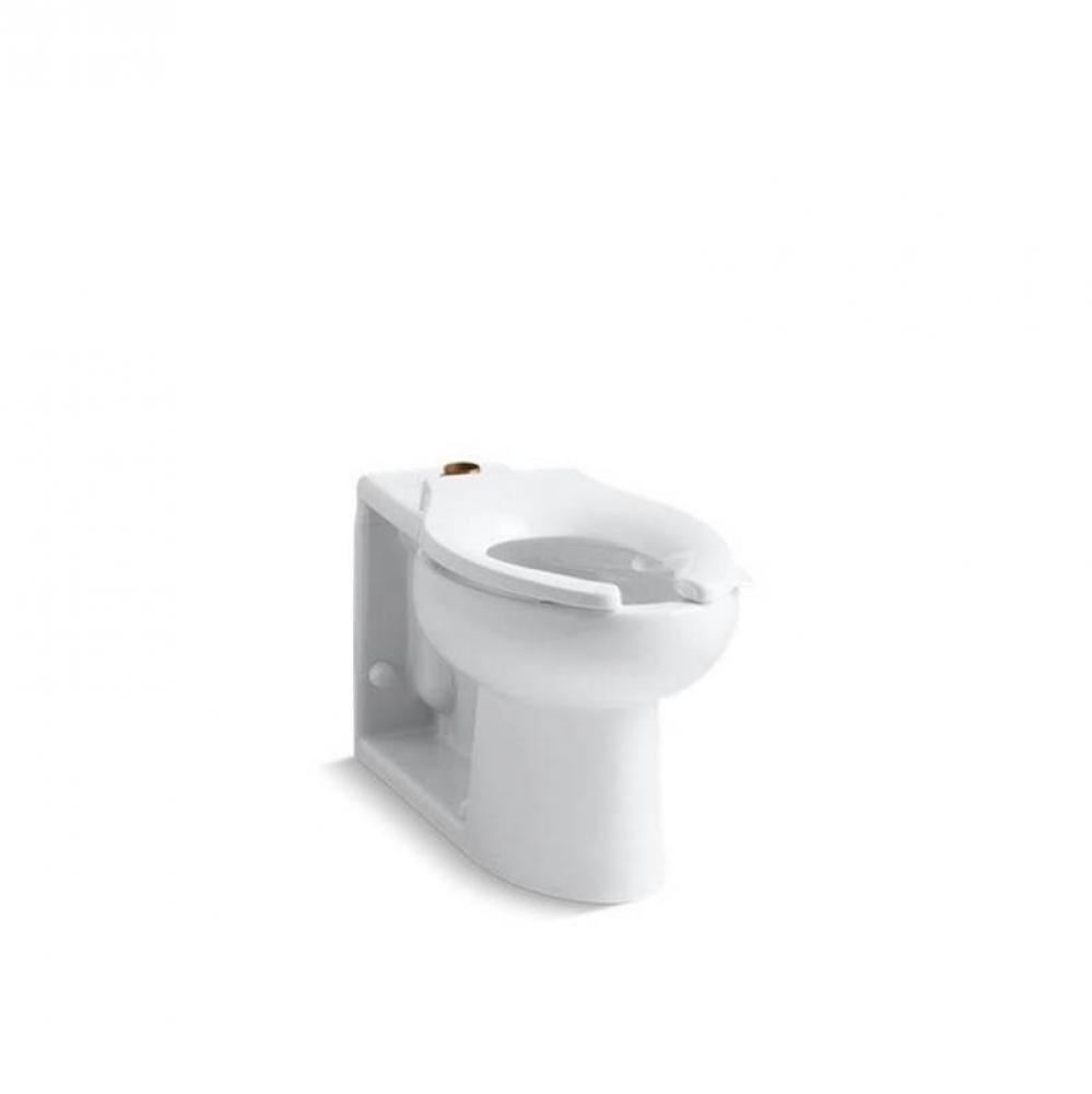 Anglesey™ Floor-mount top spud flushometer bowl with bedpan lugs
