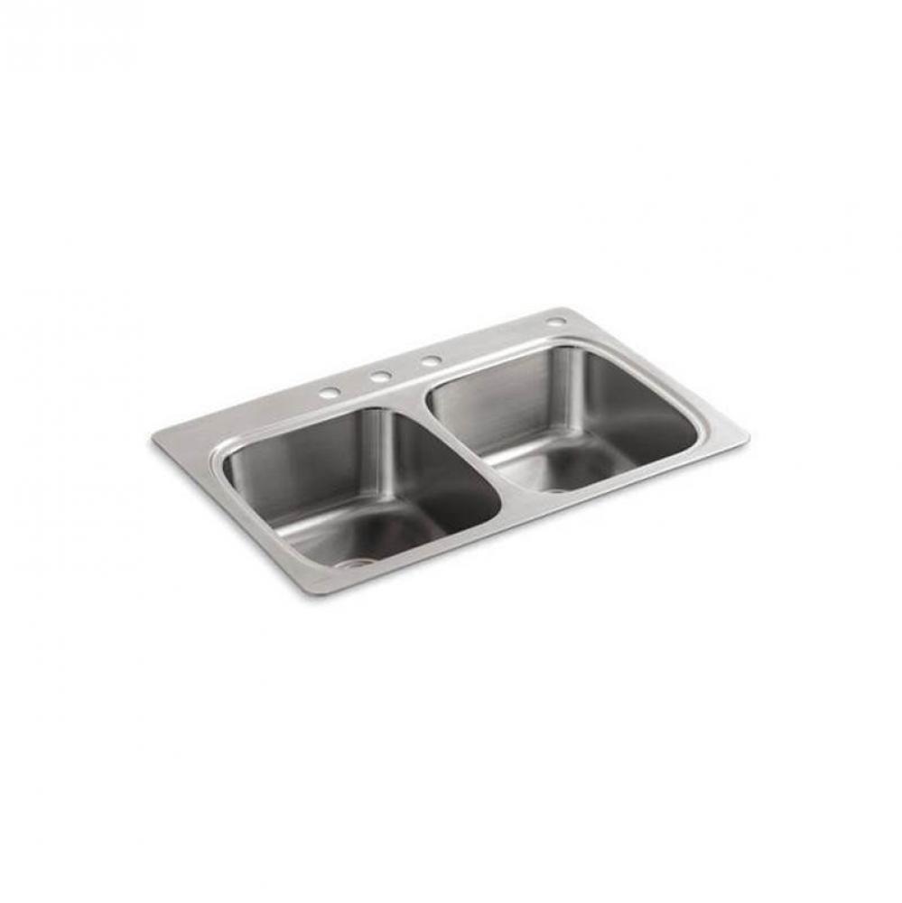 Verse™ 33'' top-mount double-bowl kitchen sink
