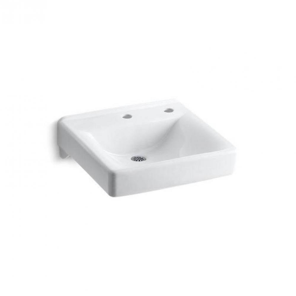 Soho® 20'' x 18'' wall-mount/concealed arm carrier bathroom sink with sin