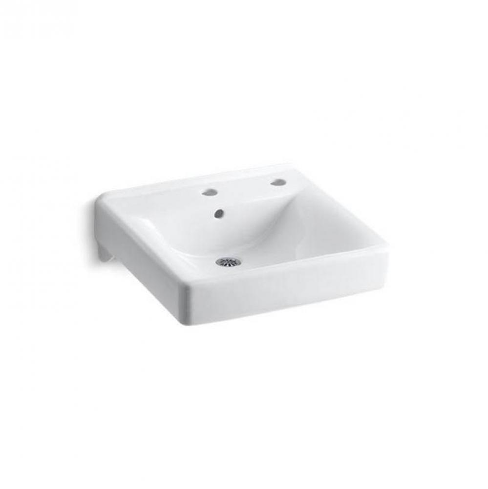 Soho® 20'' x 18'' wall-mount/concealed arm carrier bathroom sink right-ha
