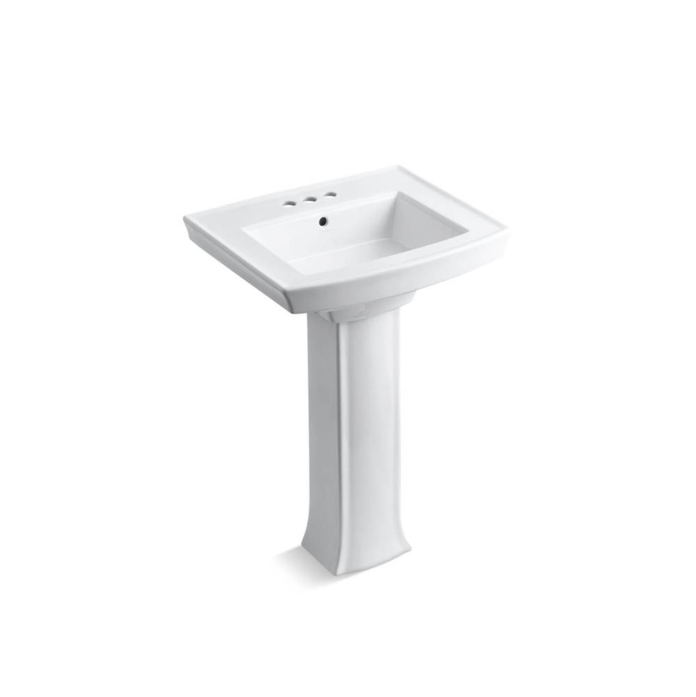 Archer® 24'' rectangular pedestal bathroom sink